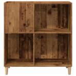 record cabinet, reclaimed wood look, 84.5x38x89 cm, engineered wood - modern furniture