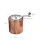Hand Grinder Salt Pot Acacia Wood - natural wood