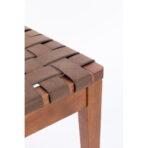 Rattan Leather Woven Strips Kitchen Dining Chair,Living Room Side Chairs 18 Inch K D Set Of 2 - home accessories