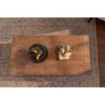 Rectangle Coffee Table With Solid Wood For Living Room, Large 2-Tier Rustic Coffee Table With Storage Shelf, Office And Apartment, Easy Assembly - bedroom furniture