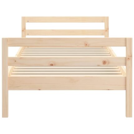 solid wood bed without mattress 90x200 pine wood solid wood bed - natural wood
