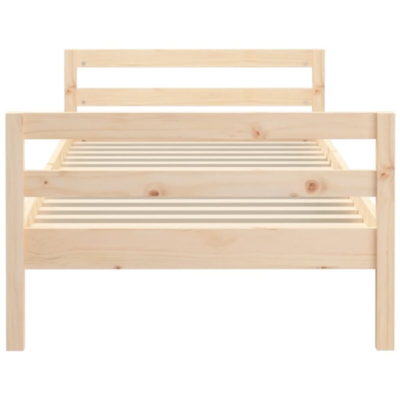 solid wood bed without mattress 90x200 pine wood solid wood bed - natural wood