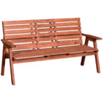 Fir Wood Convertible 2 To 3 Seater Outdoor Garden Bench Wood Tone - wooden craft