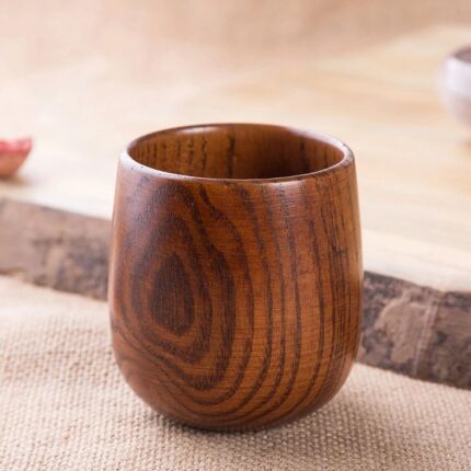 Creative wooden cup - wooden decor