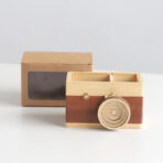 Wooden camera pen holder - home furniture