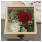 Wooden clamshell gift box Wooden packing box Rectangular tool wooden box - interior decor