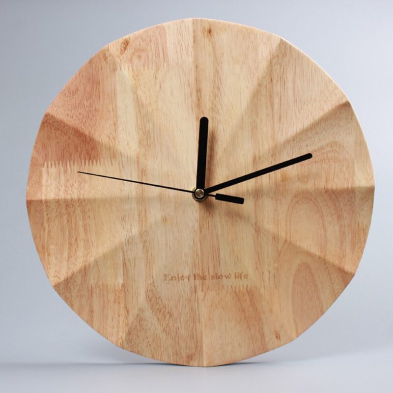 Wooden clock wall clock - furniture piece