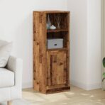 Highboard Reclaimed Wood Look 36x35.5x103.5 cm Wood-based material Highboard - bedroom furniture