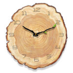 Wood Wall Clock - living room furniture