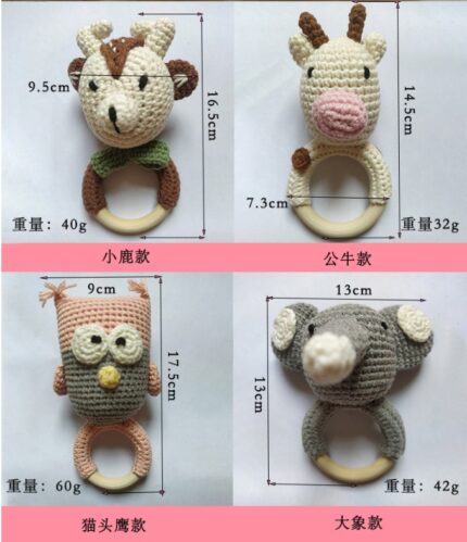 Wooden baby teether - home accessories