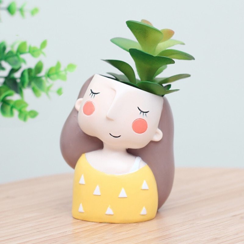 Little People Mini Succulent Planter - interior decor