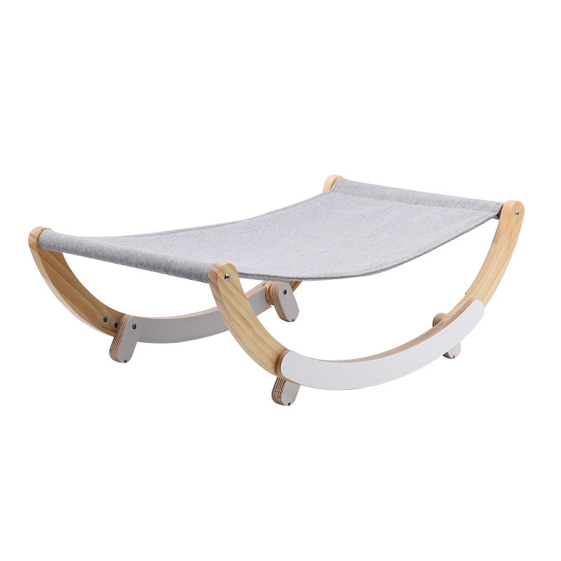 KeyArts – Premium Wooden Furniture & Home Decor Solid Wood Cat Rocking Hammock Dual Purpose - wood furniture