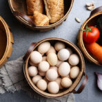 Hand-woven Wood Chip Storage Basket Storage - natural wood