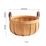 Hand-woven Wood Chip Storage Basket Storage - furniture piece