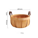 Hand-woven Wood Chip Storage Basket Storage - furniture design