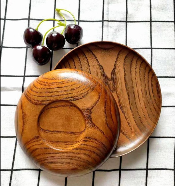 Wood Tableware Whole Wood Dish Japanese Hotel Dim Sum Dish Solid Wood - furniture design