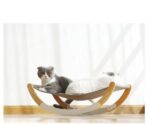 Solid Wood Cat Rocking Hammock Dual Purpose - wood furniture