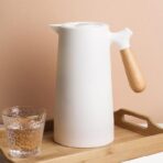 Single Mug Multi-Purpose Camellia Kettle Student Home Coffee Pot - wooden decor