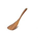 Acacia Wooden Spatula For Non-Stick Cookware Long Handle Wooden Spatula Wooden Spoon Wooden Soup Spoon Set - rustic wood