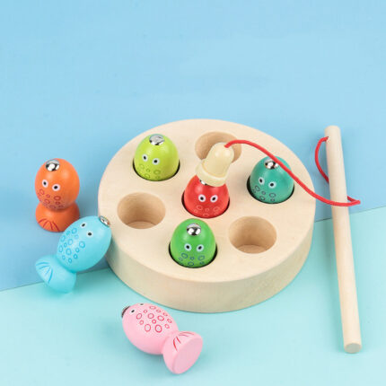 Wooden Children's Magnetic Fishing Toy - interior decor