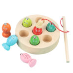 Wooden Children's Magnetic Fishing Toy - decorative item