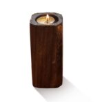 Solid Wood Small Candle Holder Decoration - home accessories