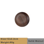 Japanese Wooden Fruit Bowl Round Wooden Plate Idea - home furniture