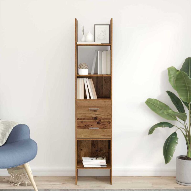 Bookshelf Reclaimed Wood 40 x Wood Material Bookshelf - wooden decor