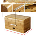 Solid wood storage drawer storage box - natural wood