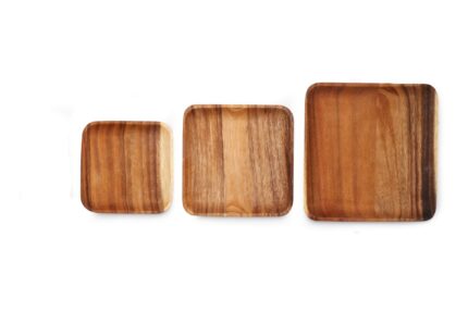 Acacia rectangular wooden plate - home styling