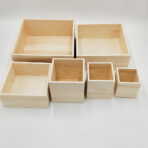 Wooden clamshell gift box Wooden packing box Rectangular tool wooden box - wood furniture