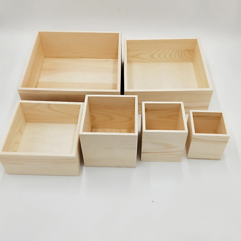 2560009537147.jpg Wooden clamshell gift box Wooden packing box Rectangular tool wooden box - wood furniture
