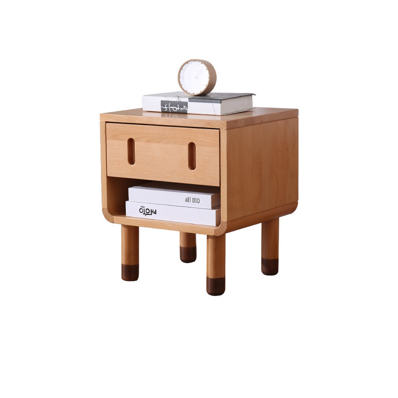 All Solid Wood Children's Bedside Table Modern Bedroom Storage - furniture piece