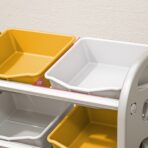 Kids Toy Storage Organizer With 6 Bins - Multi-functional Nursery Furniture Set - modern furniture