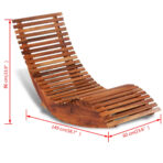 Rocking Lounger Acacia Wood - modern furniture