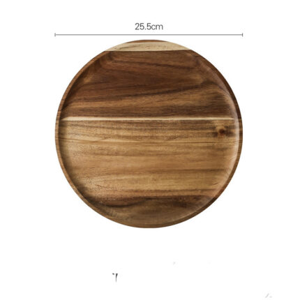 Acacia Wood Pallet Wood Dish Dessert Cake - interior decor