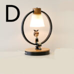 Solid Wood Bedroom Bedside Table Lamp - home accessories