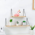 Home Solid Wood Wall Shelf - rustic wood