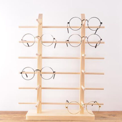 Glasses display stand jewellery wood - home decor