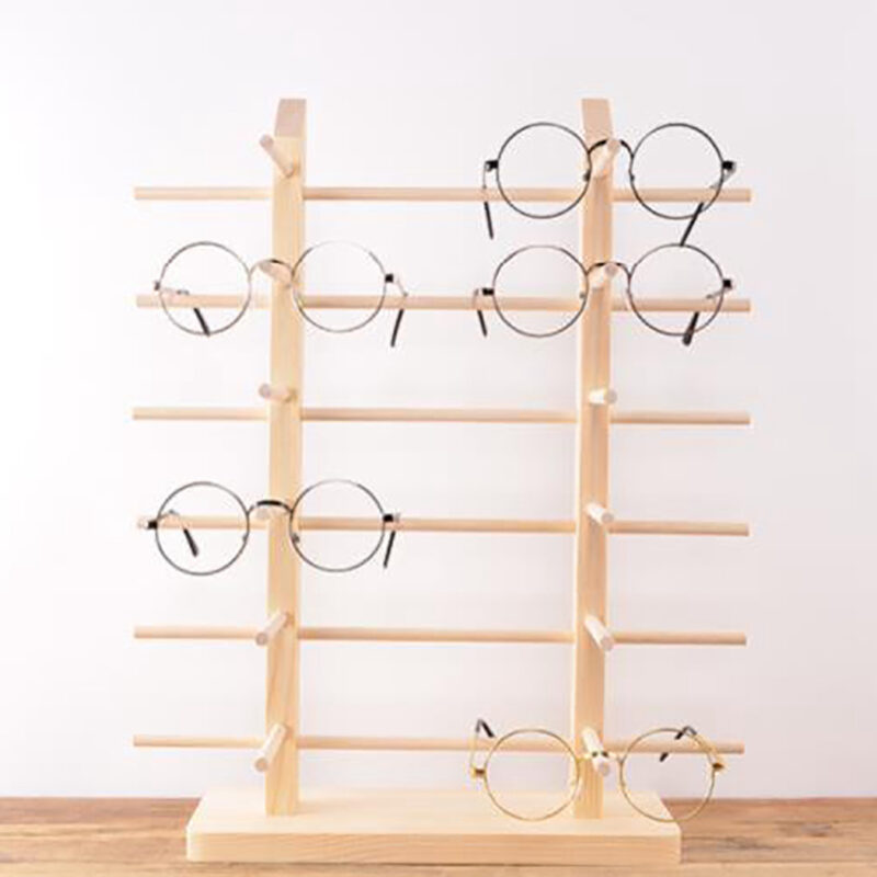 Glasses display stand jewellery wood - home decor
