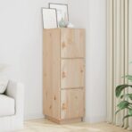 Highboard 34x40x108.5 cm Solid Pine Wood - natural wood