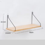 Home Solid Wood Wall Shelf - wood furniture