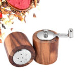 Hand Grinder Salt Pot Acacia Wood - home decor