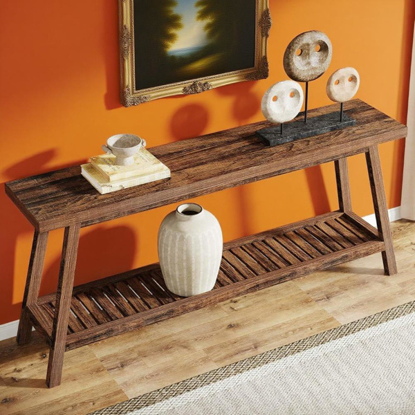 Long Console Table Living Room Table - dining furniture