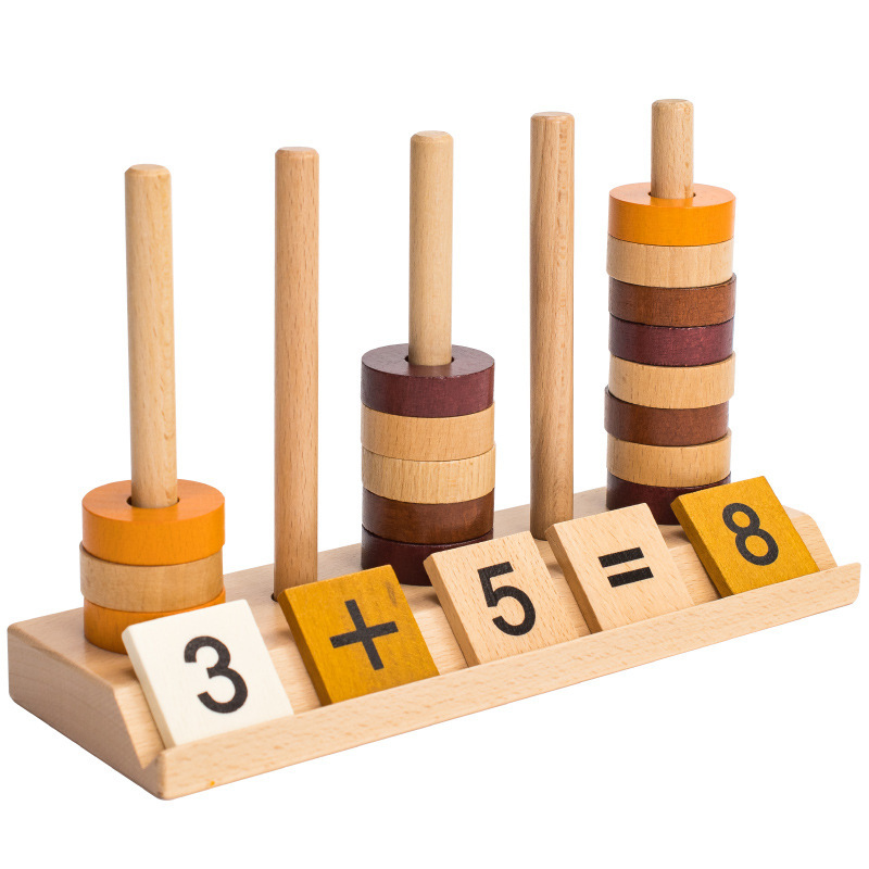 Children's wooden counter - wooden decor