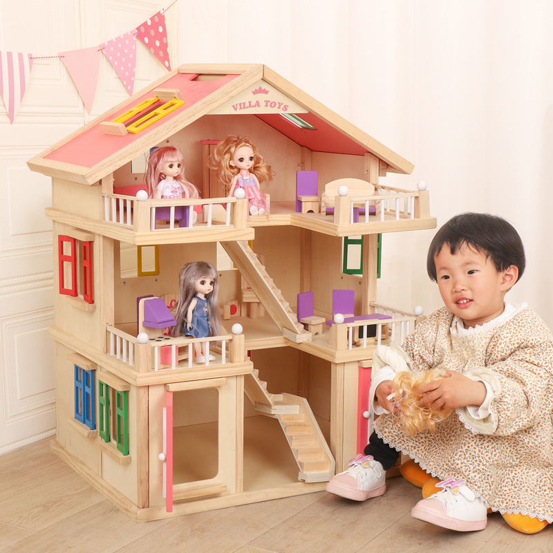 Wooden Children's Replica House Toy - home styling