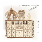 Wooden Calendar Cabinet DIY Wooden Crafts - interior decor