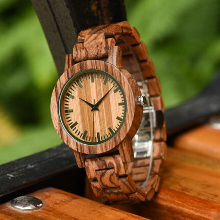 Precious wood watch - modern furniture