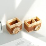 Wooden camera pen holder - interior design
