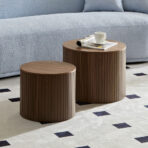 Round Coffee Table Unavailable Platforms- Welfel - natural wood